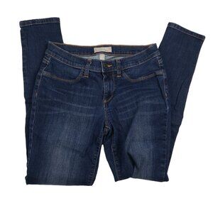 Banana Republic Dark Wash Blue Jeans Size 28/6 Skinny Leg Low Rise Stretch Y2K